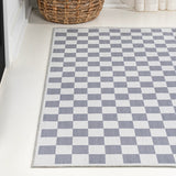 Ainsley Modern Cottage Checkerboard Washable Area Rug