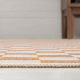 Ainsley Modern Cottage Checkerboard Washable Area Rug