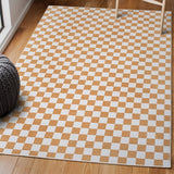 Ainsley Modern Cottage Checkerboard Washable Area Rug