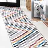 Ainsley Modern Cottage Checkerboard Washable Area Rug