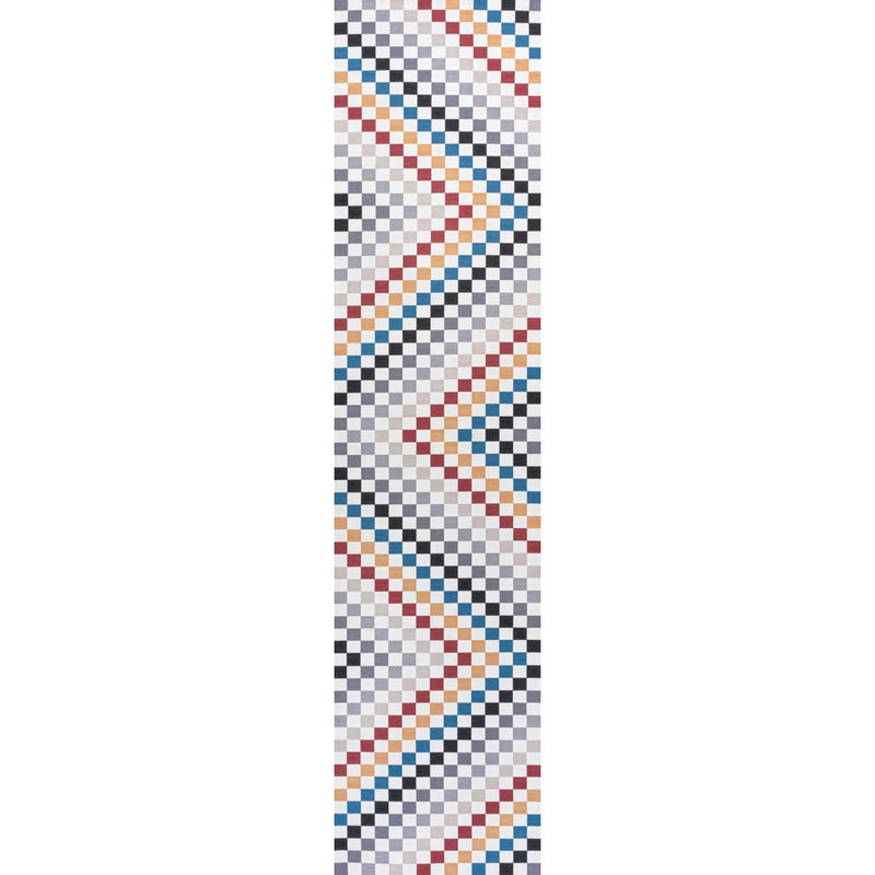 Ainsley Modern Cottage Checkerboard Washable Area Rug