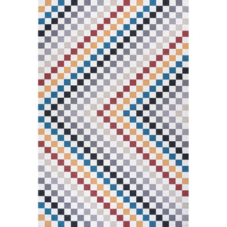 Ainsley Modern Cottage Checkerboard Washable Area Rug