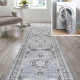 Bausch Bohemian Distressed Chenille Machine-washable Area Rug
