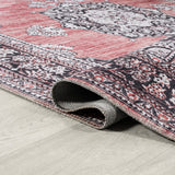 Bausch Bohemian Distressed Chenille Machine-washable Area Rug