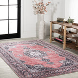 Bausch Bohemian Distressed Chenille Machine-washable Area Rug