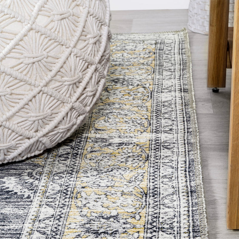 Bausch Bohemian Distressed Chenille Machine-washable Area Rug