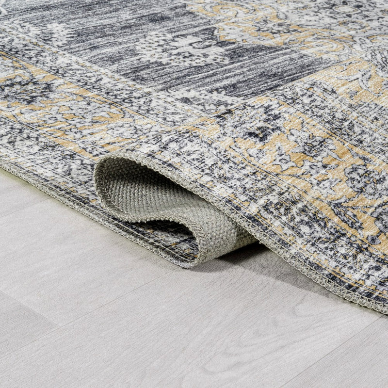 Bausch Bohemian Distressed Chenille Machine-washable Area Rug