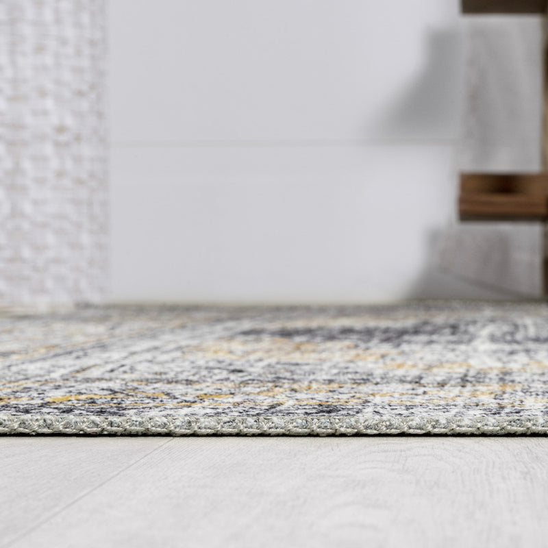 Bausch Bohemian Distressed Chenille Machine-washable Area Rug