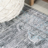 Bausch Bohemian Distressed Chenille Machine-washable Area Rug