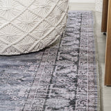 Wincer Chenille Cottage Medallion Machine-washable Area Rug