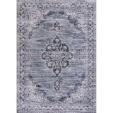 Wincer Chenille Cottage Medallion Machine-washable Area Rug