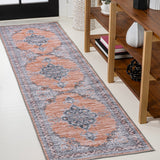 Wincer Chenille Cottage Medallion Machine-washable Area Rug