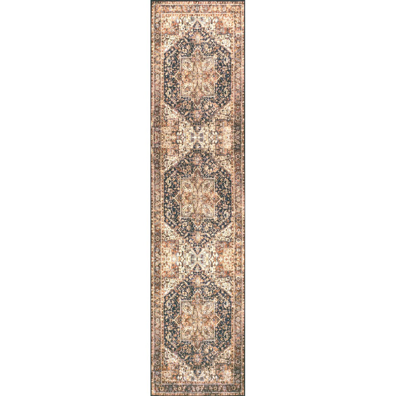 Chapell Chenille Mid-century Medallion Machine-washable Area Rug
