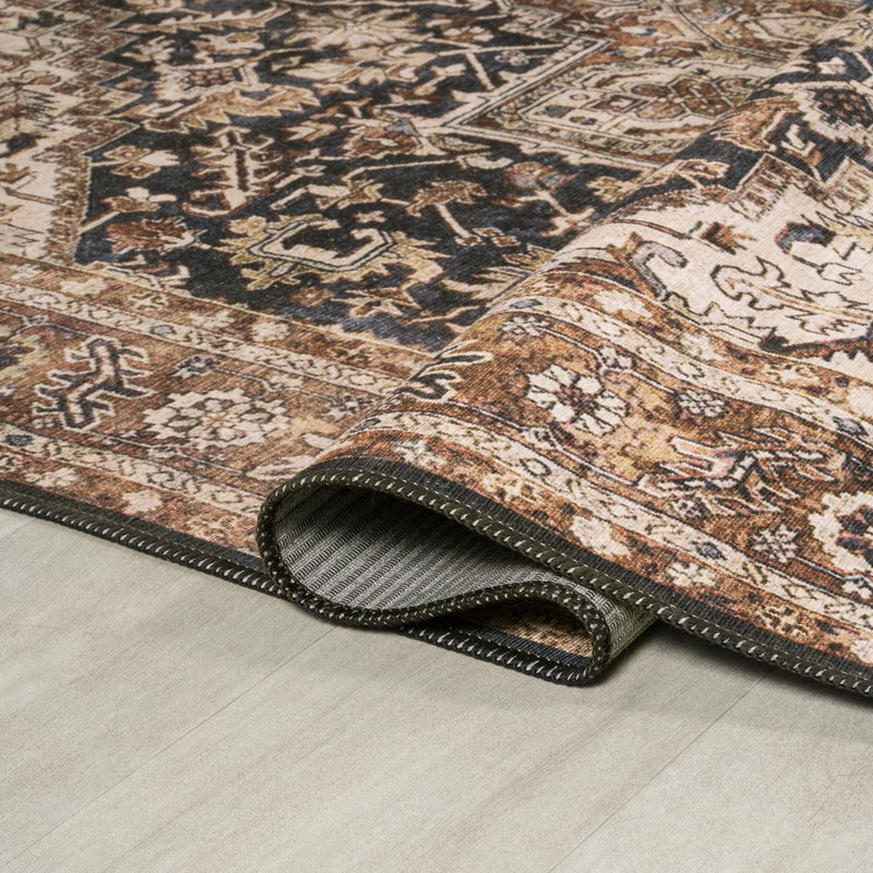 Chapell Chenille Mid-century Medallion Machine-washable Area Rug
