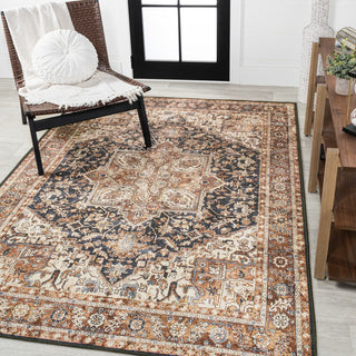 Chapell Chenille Mid-century Medallion Machine-washable Area Rug