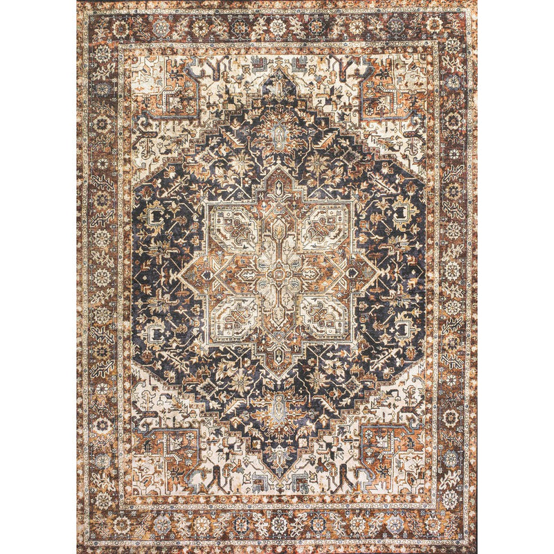 Chapell Chenille Mid-century Medallion Machine-washable Area Rug