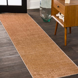 Twyla Classic Solid Low-Pile Machine-Washable Area Rug