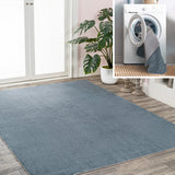 Twyla Classic Solid Low-Pile Machine-Washable Area Rug