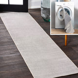 Twyla Classic Solid Low-Pile Machine-Washable Area Rug