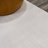 Twyla Classic Solid Low-Pile Machine-Washable Area Rug