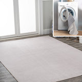 Twyla Classic Solid Low-Pile Machine-Washable Area Rug