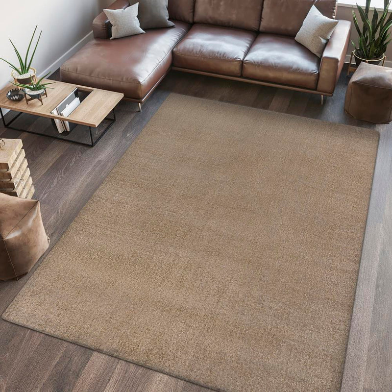 Twyla Classic Solid Low-Pile Machine-Washable Area Rug