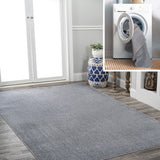 Twyla Classic Solid Low-Pile Machine-Washable Area Rug