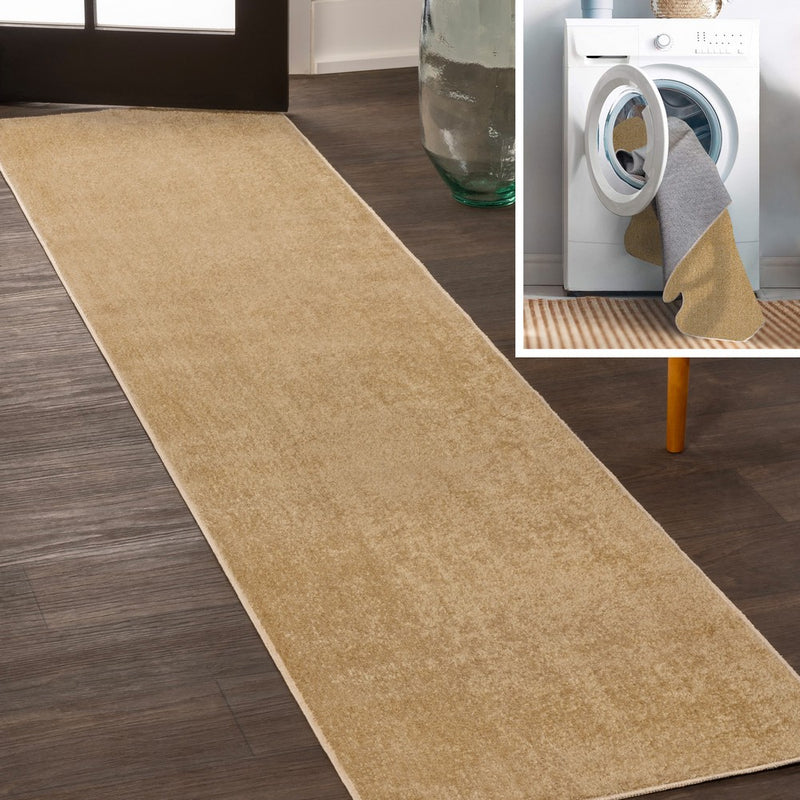 Twyla Classic Solid Low-Pile Machine-Washable Area Rug