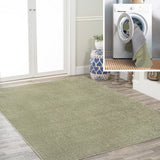 Twyla Classic Solid Low-Pile Machine-Washable Area Rug
