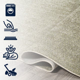Twyla Classic Solid Low-Pile Machine-Washable Area Rug