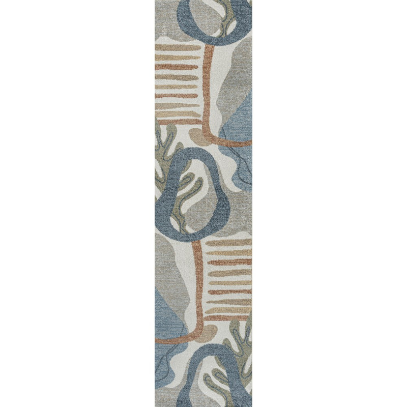 Algae Abstract Glam Botanical Machine-washable Area Rug