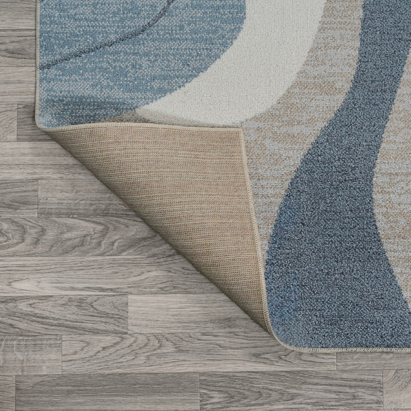 Algae Abstract Glam Botanical Machine-washable Area Rug
