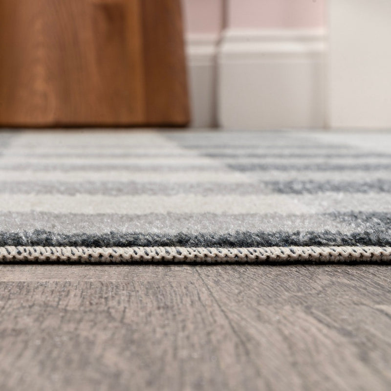 Gingham Gradient Plaid Cottage Machine-washable Area Rug