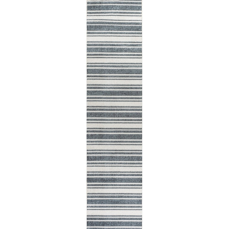 Fawning Two-tone Striped Classic Low-pile Machine-washable Area Rug
