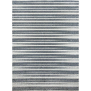 Fawning Two-tone Striped Classic Low-pile Machine-washable Area Rug