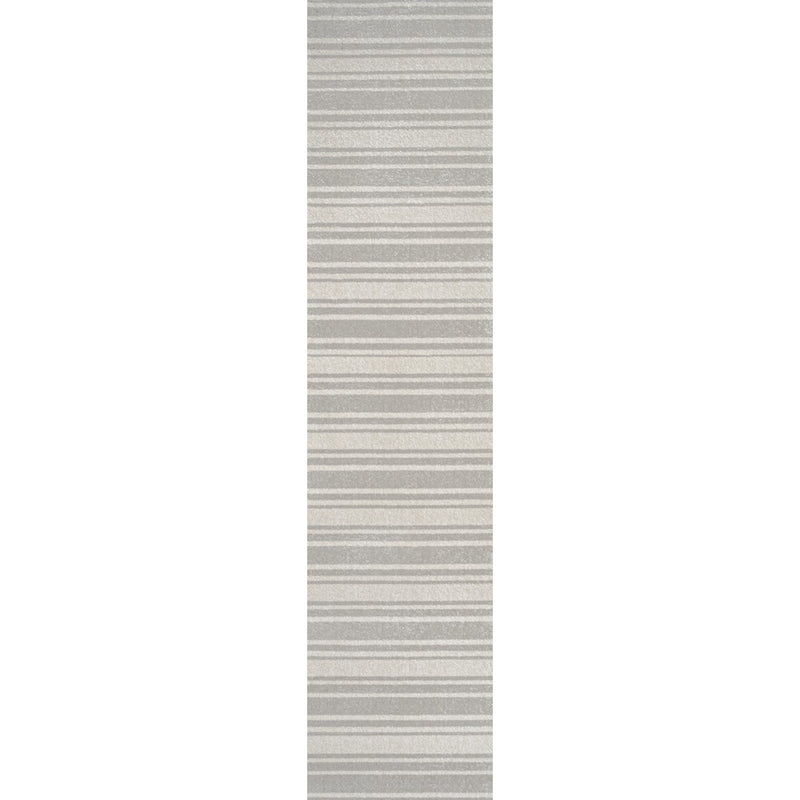 Fawning Two-tone Striped Classic Low-pile Machine-washable Area Rug