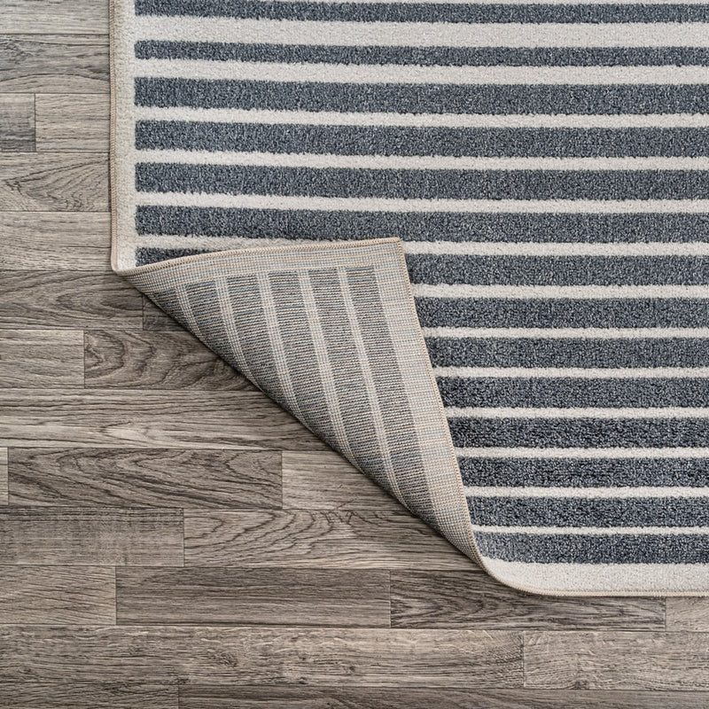Shutter Minimalist Striped Plaid Machine-washable Area Rug