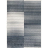 Shutter Minimalist Striped Plaid Machine-washable Area Rug