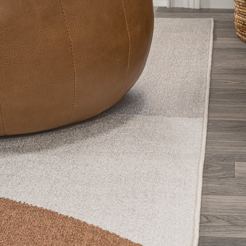 Pebble Geometric Kids & Novelty Machine-washable Area Rug