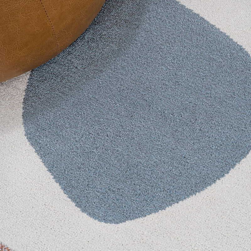 Riley Abstract Coastal Kids & Novelty Machine-washable Area Rug