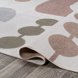Riley Abstract Coastal Kids & Novelty Machine-washable Area Rug