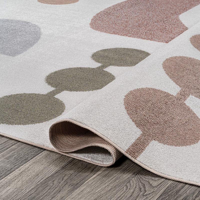 Riley Abstract Coastal Kids & Novelty Machine-washable Area Rug