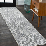 Doodle Contemporary Glam Geometric Machine-washable Area Rug