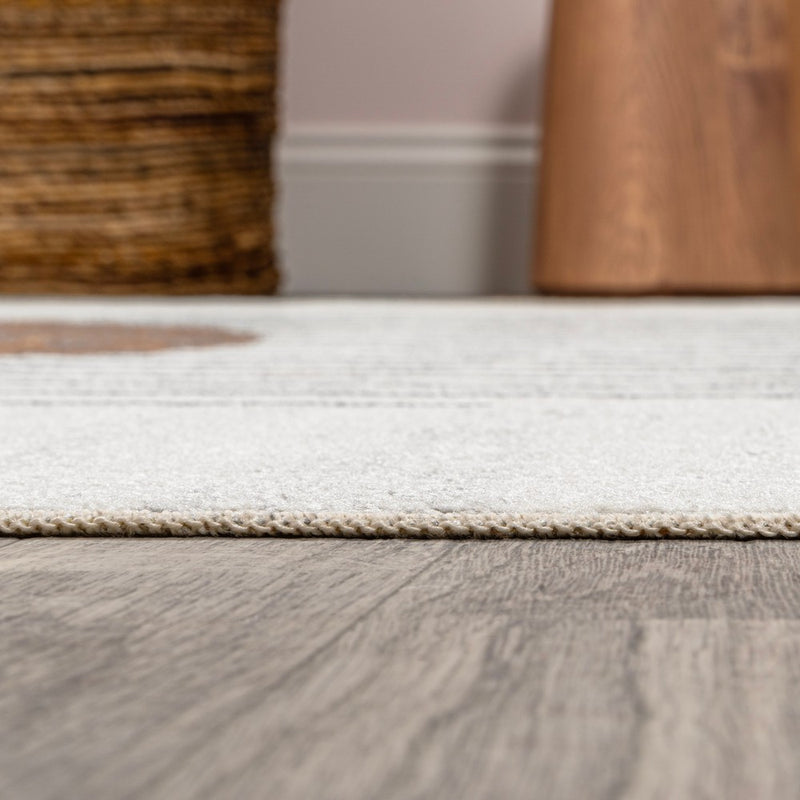 Kallax Geometric Modern Low-Pile Machine-Washable Area Rug