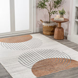 Kallax Geometric Modern Low-Pile Machine-Washable Area Rug