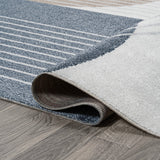 Arches Contemporary Minimalist Machine-washable Area Rug
