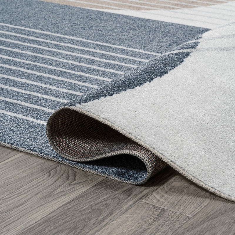 Arches Contemporary Minimalist Machine-washable Area Rug