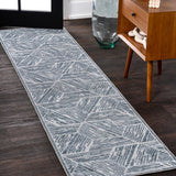 Vector Modern Coastal Geometric Machine-washable Area Rug