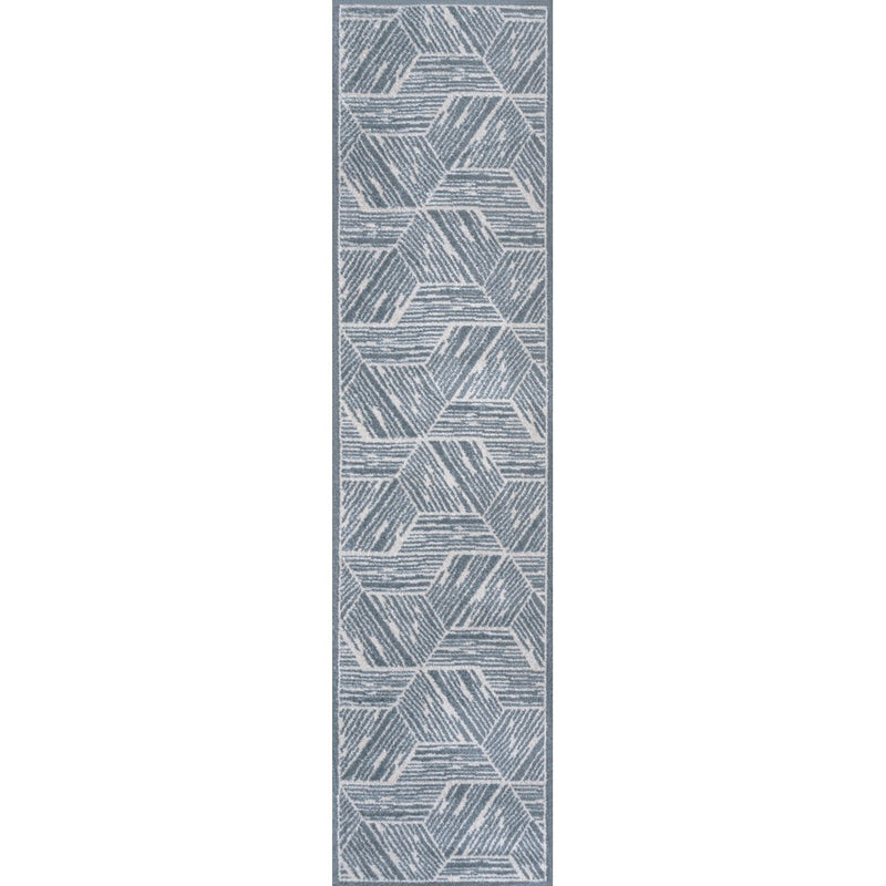 Vector Modern Coastal Geometric Machine-washable Area Rug