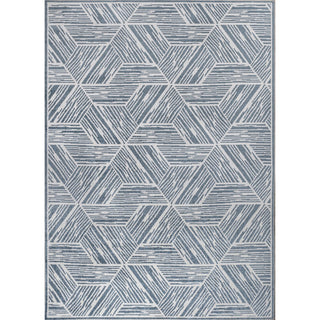 Vector Modern Coastal Geometric Machine-washable Area Rug